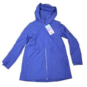 Ivivva by Lululemon Happy Rain Jacket Girl's Size 14 Purple Waterproof Windproof
